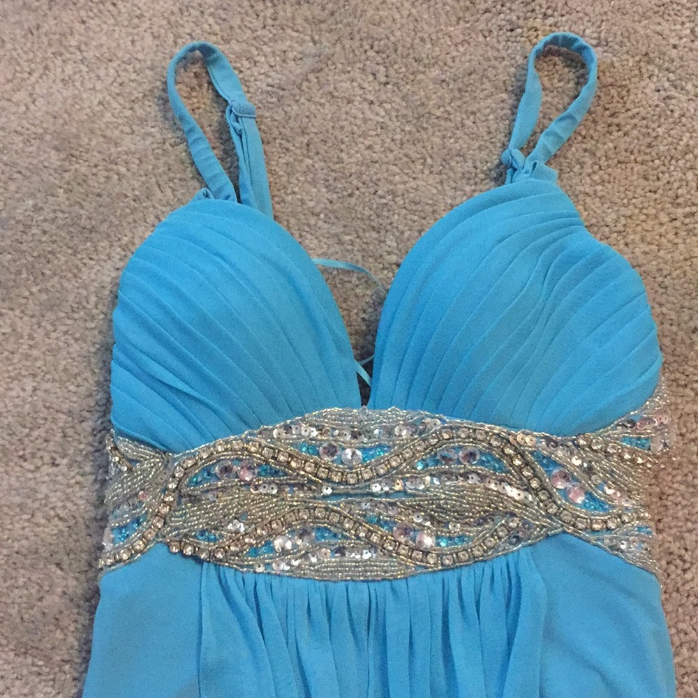 Blue prom dress
